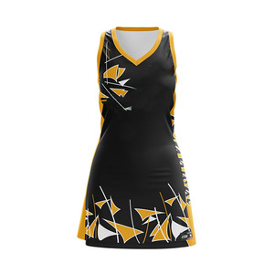 Nouveau design Jupes de netball respirantes pour femmes Robe de badminton netball personnalisée par sublimation uniforme - Product Image 1