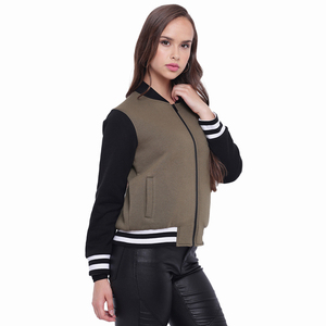 Oem Nouvel Arrivage Mode Décontractée Ample Lettre Imprimée Baseball Varsity Veste Femmes Manteau Court Letterman Varsity Vestes pour Femmes - Product Image 5
