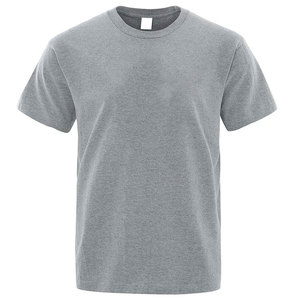 T-shirts pour hommes de qualité supérieure en gros, poids lourd, sur mesure, grande taille, coton de haute qualité, respirant, décontracté, manches courtes, numérique - Product Image 1