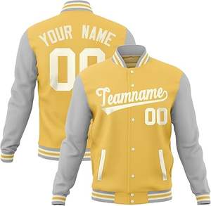 Blouson universitaire personnalisé avec patchs en chenille manches en laine et cuir Blouson élégant pour lycée pour streetwear - Product Image 1