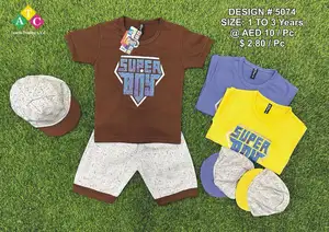 2024 nuova collezione estiva per bambini pantaloni camicia design baba senza maniche
