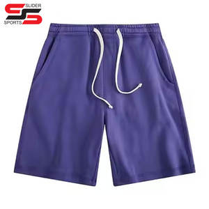 Regular Fit Elastic Waistband Drawstrings <b>Zip</b> <b>Pockets</b> <b>Mens</b> Sports Wear Cotton <b>Shorts</b> for Workout Casual <b>Short</b> Street Wear - Product Image 4