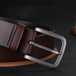 High Quality Steel Leather <b>Belts</b> for Men Lightweight Waterproof Comfortable Adjustable Fit for Formal Casual Wear Daily Use - Product Image 2