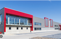 Bâtiment industriel préfabriqué en acier avec toiture métallique pour supermarché, mezzanine à 2 étages pour bâtiment métallique