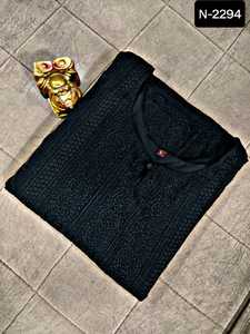 El último diseñador exclusivo, peso ligero, colorido, indio, Faux Georgette, diseño moderno, totalmente cosido, listo, manga larga para mujer - Product Image 2