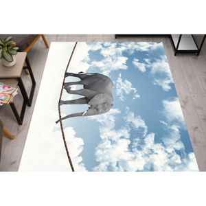 Tapis imprimé Acrobat Elephant Rugs - Motif animal abstrait et surréaliste, avec poils doux - Product Image 2