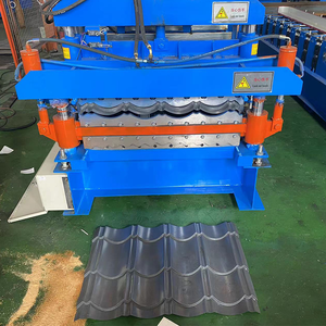 Máquina formadora de rollos de hoja de techo de doble capa combinada 828 y 836 Azulejo esmaltado y hoja corrugada Tipo de acero de color - Product Image 3
