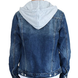 Veste en jean brodée de qualité supérieure Green Swift Industries, style moderne, portable et lavable - Product Image 3