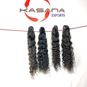 100% extensions de cheveux humains vietnamiens alignés sur des cuticules brutes non transformées style de boucles profondes naturelles pour les femmes noires - Product Image 2