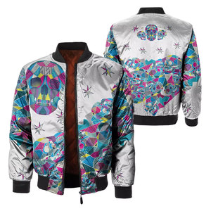 Chaquetas de bombardero más vendidas 100% chaqueta de satén de sublimación de poliéster en precio al por mayor chaquetas de hombre de sublimación de satén - Product Image 3