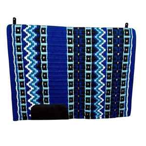 Tapis de selle Western Wool Show colorés personnalisables pour chevaux Couverture en laine équine avec taille et support de logo - Product Image 3