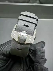 Aura Moissanite นาฬิกาผู้ชายดิจิตอลเพชรนาฬิกาผู้ชายสายนาฬิกาทนทานสไตล์หรูหรากันกระแทก - Product Image 5