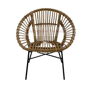 Chaise pour enfants moderne et minimaliste en acier et rotin, mobilier contemporain, vente en gros, sièges pour salle de jeux, adorable salon de crèche - Product Image 1