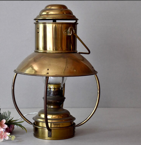 High Quality Home Decor ItemVintage <b>Nautical</b> Electric Copper <b>Lamp</b> Home Handmade Stand High Quality LampElegant and Beautiful - Product Image 2