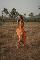 Robe longue tie-dye bohème sans dos à fines bretelles pour femme, fabriquée en Inde, col en V, paréo de plage, écologique, respirante et lavable