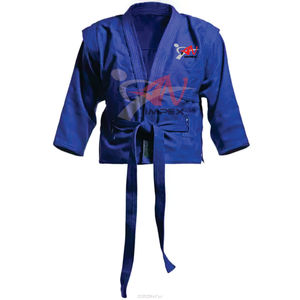 Uniformes profesionales Sambo 100% algodón Sambo uniforme artes marciales Karate ropa con logotipo personalizado - Product Image 4