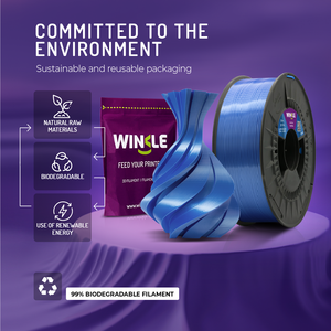 Filamento PLA de Seda WINKLE de 1.75 mm y 1 kg para Impresora 3D, Material Biodegradable de Alta Precisión y Fácil Impresión, Venta al por Mayor FDM - Product Image 5