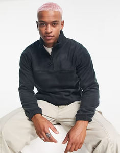 Offre Spéciale nouveau Design Style hommes thermique polaire sweat demi 1/4 sweats zippés haute qualité hiver pull sweat - Product Image 5