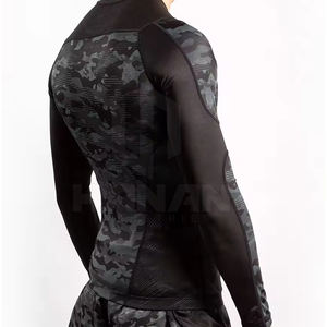 Chemises de compression respirantes pour hommes en polyester Body Building Rash Guard pour vêtements de fitness - Product Image 5