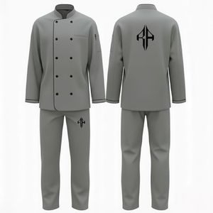 Uniforme de Hotel para Hombre de Manga Larga, Corte Regular, Estampado Digital en Color Sólido de Alta Calidad 2026, Poliéster/Algodón, por RIVIAN ATLANTIC - Product Image 5