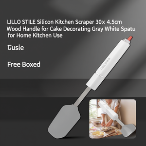 Espátula de cocina de silicona (30x4,5cm) LILLO STILE Gris y Blanco 0780 - Product Image 3