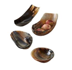 Bandeja de servicio de cuerno de búfalo natural para aperitivos y aperitivos de fiesta Bandeja de buey de búfalo personalizada para uso en la cocina con Diseño Artesanal - Product Image 5