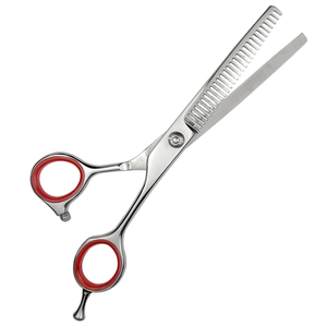 6-Inch Professional Stainless Steel Sharp Barber <b>Scissors</b> with Offset Handle <b>for</b> <b>Hair</b> <b>Thinning</b> - Product Image 1