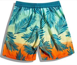 Short d'été bleu respirant rétro lavé personnalisé mode imprimé logo pour hommes vente en gros de haute qualité - Product Image 2