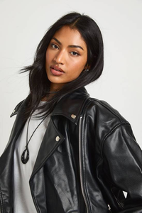 Veste de moto pour femme, mode streetwear, grande taille, tricotée, respirante, de haute qualité - Product Image 3