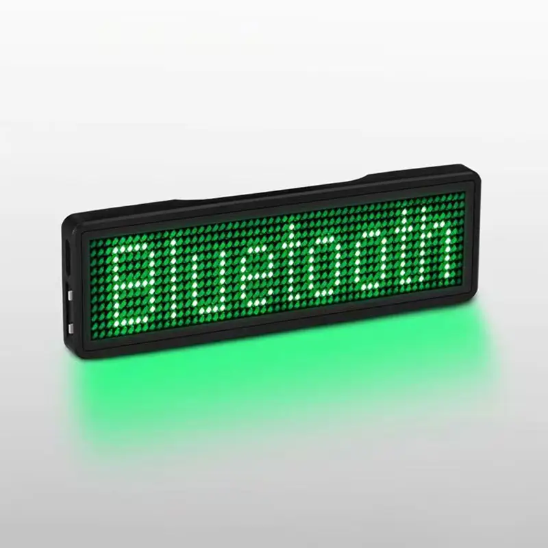 Hot Selling Programmable Small Led Display Screen Electronic Name Tag Led Name Badge Scrolling Text Message Led Display Panel