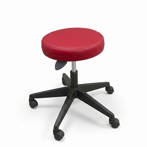 Modern Backless Rolling <b>Stool</b> Ergonomic PU Leather Upholstery Wheels Adjustable Height Steel Frame Home Office Hotel Office - Product Image 4