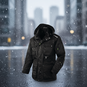 Veste d'hiver noire BOSTON taille L, imperméable TEXXOR - Product Image 3