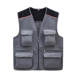 Vêtement de travail haute visibilité, veste de sécurité sans manches avec bande réfléchissante pour les travailleurs du bâtiment et les travailleurs en extérieur - Product Image 4