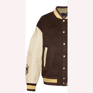 Premium varsity jacket for man wholesale custom baseball letterman jacket <b>wool</b> body pu leather sleeve varsity bomber - Product Image 5