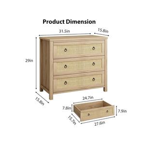 Commodes et tiroirs de rangement en bois fabriqués à la main dans une finition élégante, parfaits pour les espaces de vie de luxe - Product Image 1