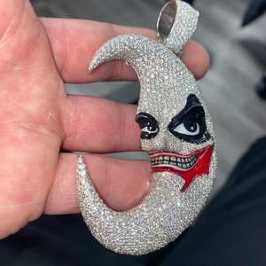 Colgante de diseño de Hip Hop de plata 925 de lujo con diamante de moissanita y bolsa de dinero helado joyería de fiesta personalizable - Product Image 4