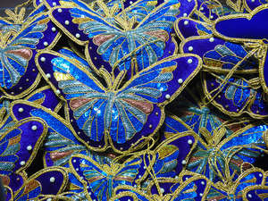 Luxury Christmas Hanging Ornaments Square Shape Full Color Embroidered Glitter Zari <b>Beads</b> Personalization Factory <b>Direct</b> High - Product Image 4