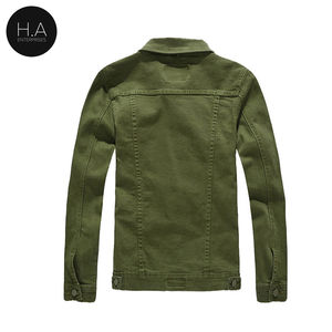 Long Sleeve Best Selling Stylish Men's <b>Denim</b> <b>Jacket</b> 100% Cotton Eco-Friendly Windproof Casual Winter Front Logo Customizable - Product Image 2