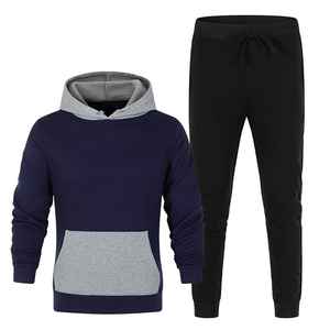 Fabricants de vêtements personnalisés, ensemble de jogging en coton personnalisé, survêtement en molleton uni pour homme, survêtement pour homme, survêtement en molleton - Product Image 6
