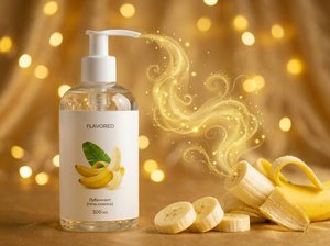 Gel Íntimo Comestible a Base de Agua con Sabor a Plátano, Ecológico, Puro, Natural, en Botella con Atomizador de 200 ml, Resistente al Agua - Product Image 2
