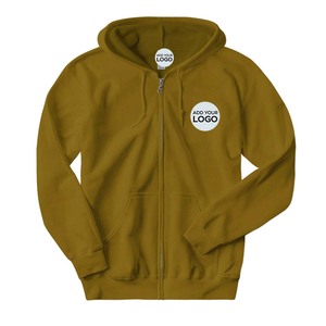 Sweat à capuche personnalisé brodé, 100% coton, sweat à capuche zippé Bella Canvas personnalisé, unisexe - Product Image 4