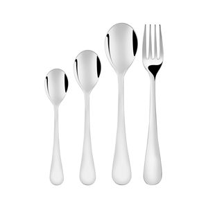 Vente en gros de couverts écologiques en acier inoxydable doré 4 pièces pour restaurant et mariage cuillères à dîner en or fourchettes couteau - Product Image 2