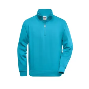 Felpa da Lavoro Personalizzata con Mezza Zip, Felpa Promozionale con Cappuccio - Product Image 4