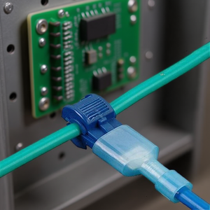 10pcs Blue T-Type <b>Quick</b> Terminal Block <b>Clamp</b> Without Wires - Product Image 3
