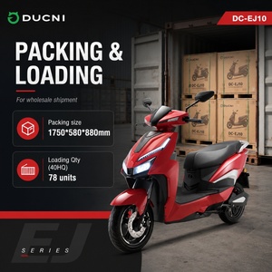 Scooter électrique DUCNI 72V 2000W 3000W avec moteur de moyeu de 12 pouces, moto électrique pour la mobilité urbaine - Product Image 2