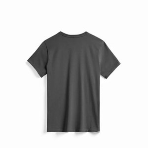 T-shirts classiques unisexes, unis, 100% coton, gris chiné, respirants, logo homme, graphique actif, coton, t-shirt de sport - Product Image 2
