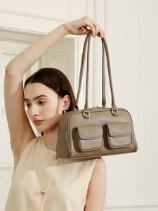 กระเป๋าสะพายข้างหนังวินเทจสีน้ำตาลเม็ดเล็กออกแบบได้ตามต้องการกระเป๋าสะพายข้างดีไซน์หรูหราสำหรับผู้หญิงดีไซน์ลูกกวาดมีสไตล์ - Product Image 4