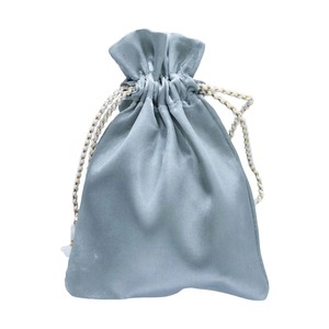 Sacs de rangement de bijoux en satin haut de gamme avec quantité minimale de commande direct d'usine de cravate de ruban 50 pour les faveurs de mariée et les échantillons de parfum - Product Image 1