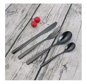 Service de couverts en acier inoxydable poli mat service de cuillères de vaisselle fournisseur de gros couverts 4 pièces design moderne - Product Image 1