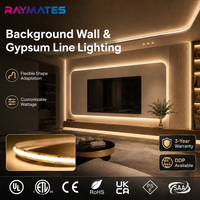 Tira de LED COB RAYMATES UL CCT Ajustable, 608 LED, 2700K 6500K, Doble Color, 8mm, Flexible, para Retroiluminación de Gabinetes de Pared